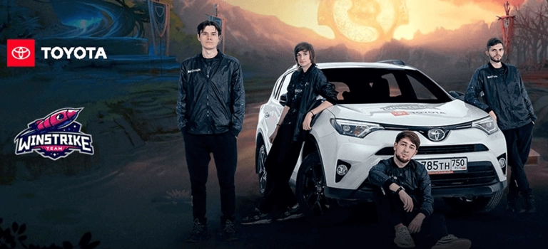 Toyota — первый в России автомобильный бренд, ставший партнером киберспортивной команды